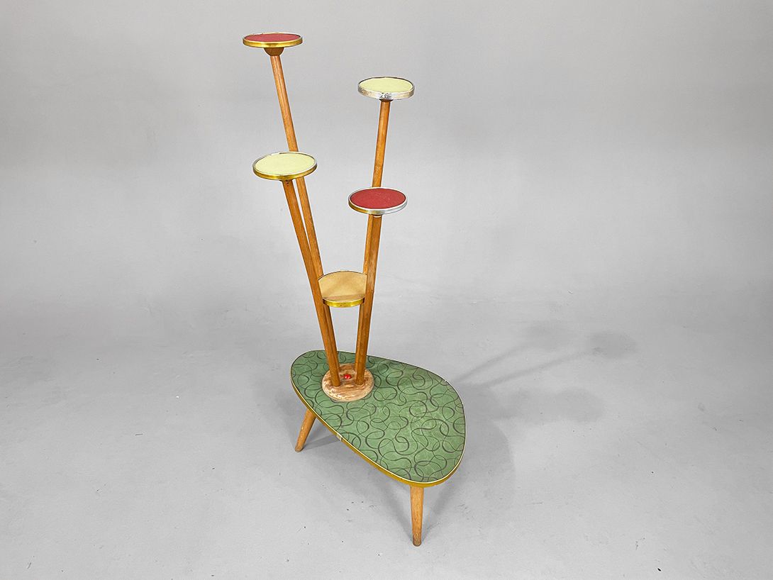Foto Colorful Unique Flower Table Masterpiece 1950s h110