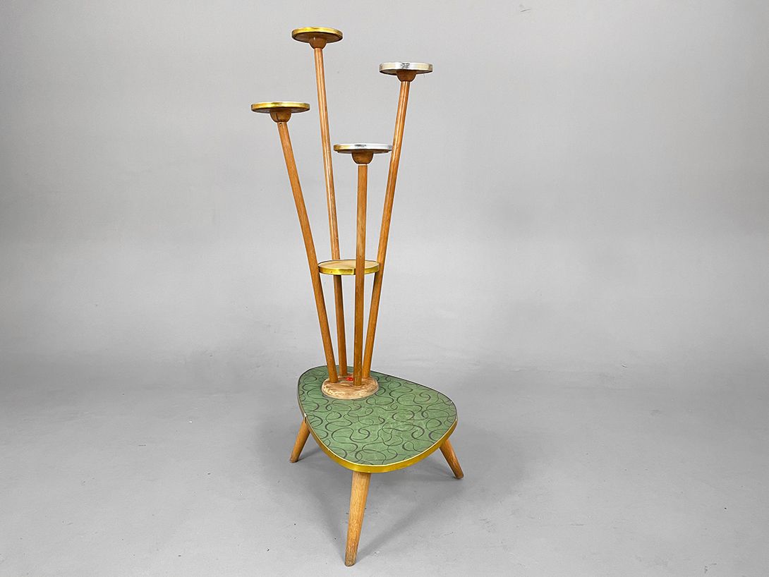 Foto Colorful Unique Flower Table Masterpiece 1950s h110