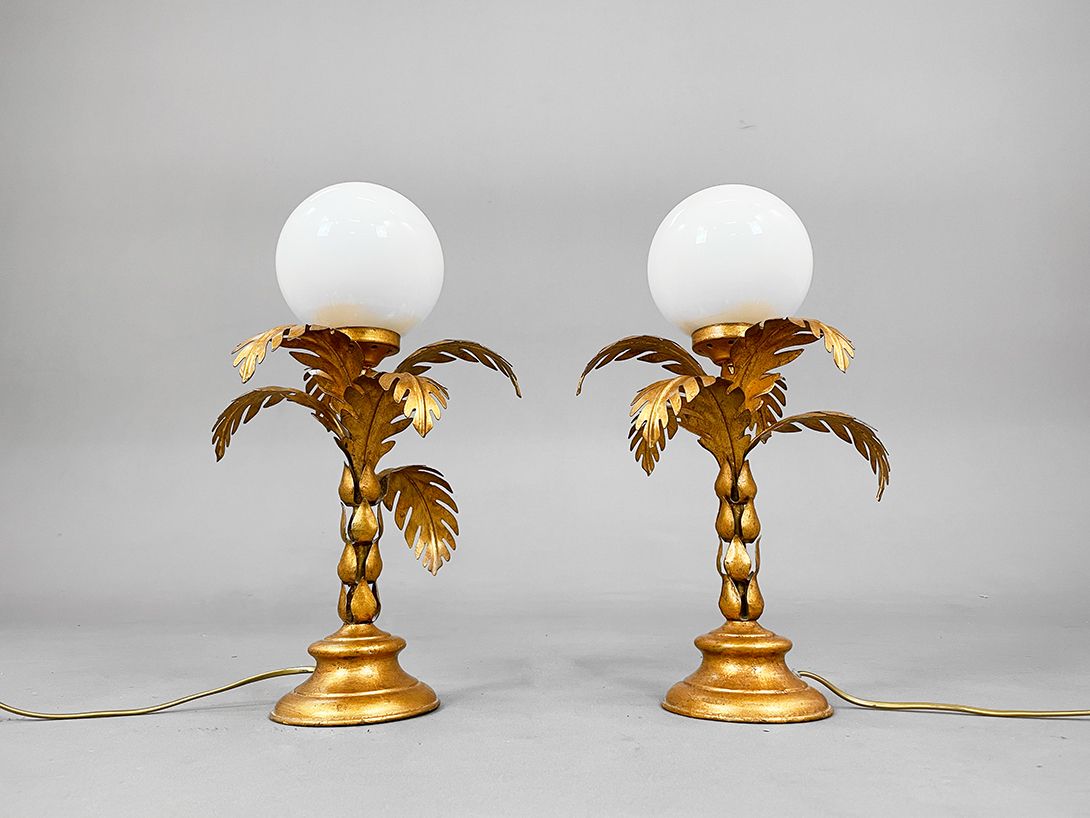 Foto Brass Mini Palm Lamp h46