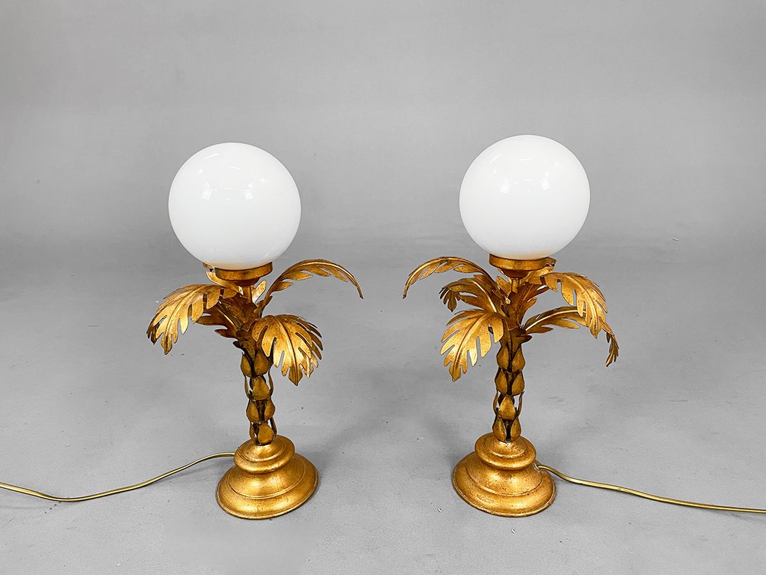 Foto Brass Mini Palm Lamp h46