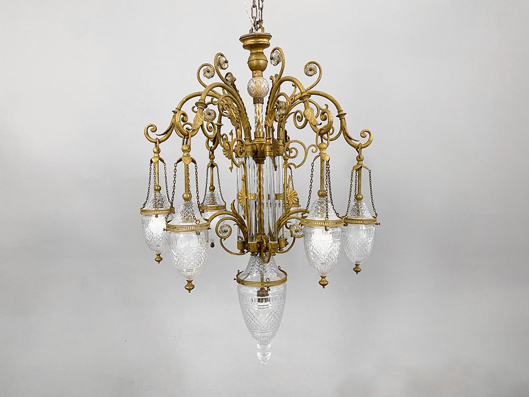 Foto Brass and Glass Chandelier ø80