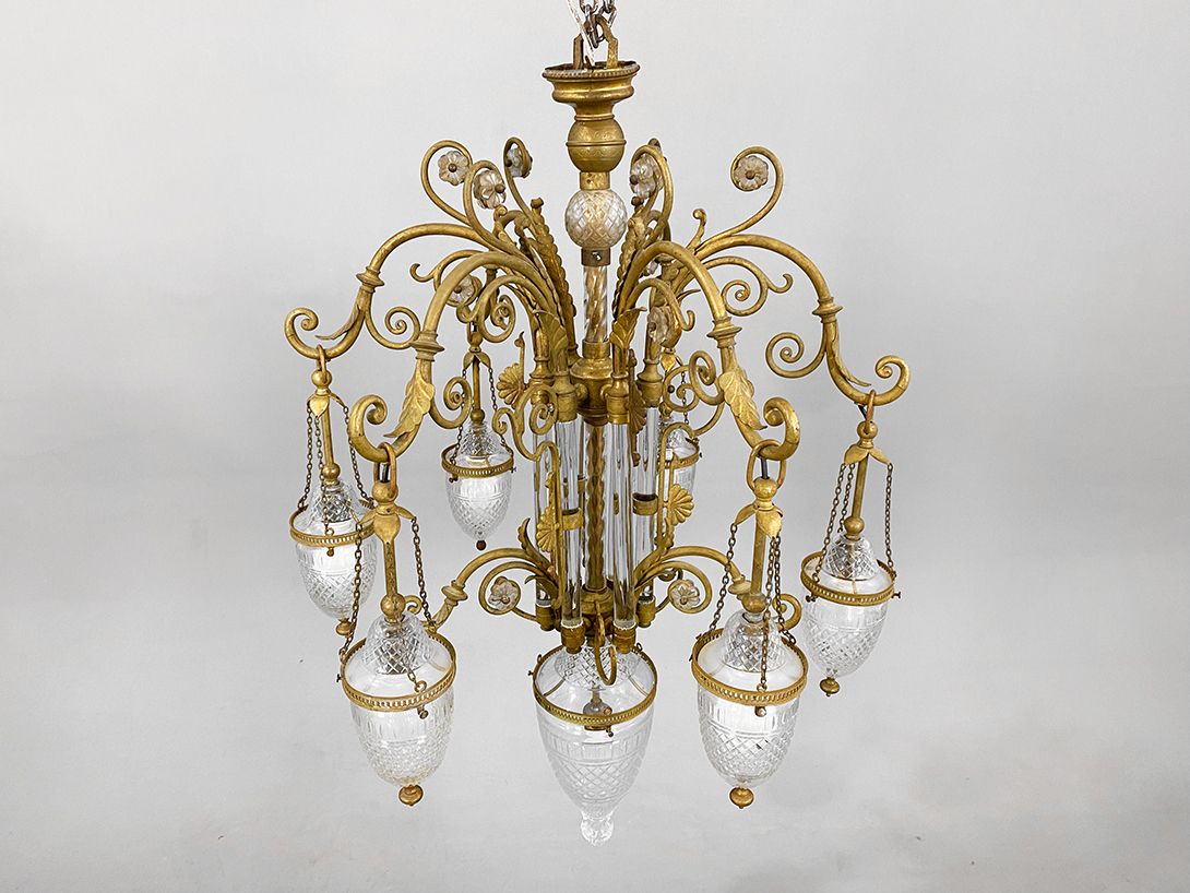 Foto Brass and Glass Chandelier ø80
