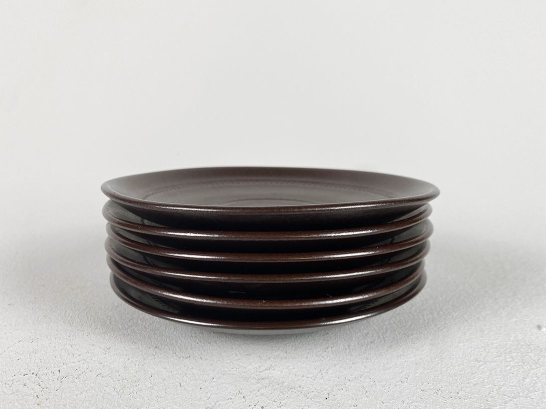 Foto Brown Ceramic Plates, Sweden ø16cm