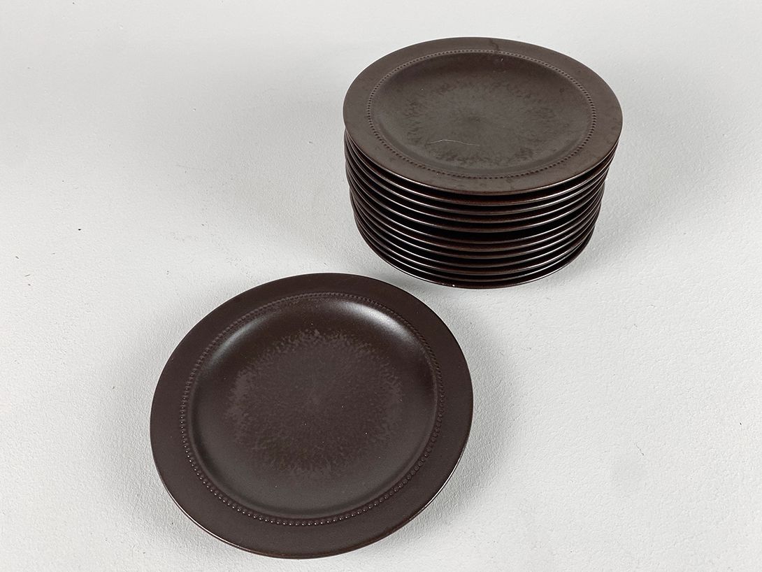Foto Brown Ceramic Plates ø22cm