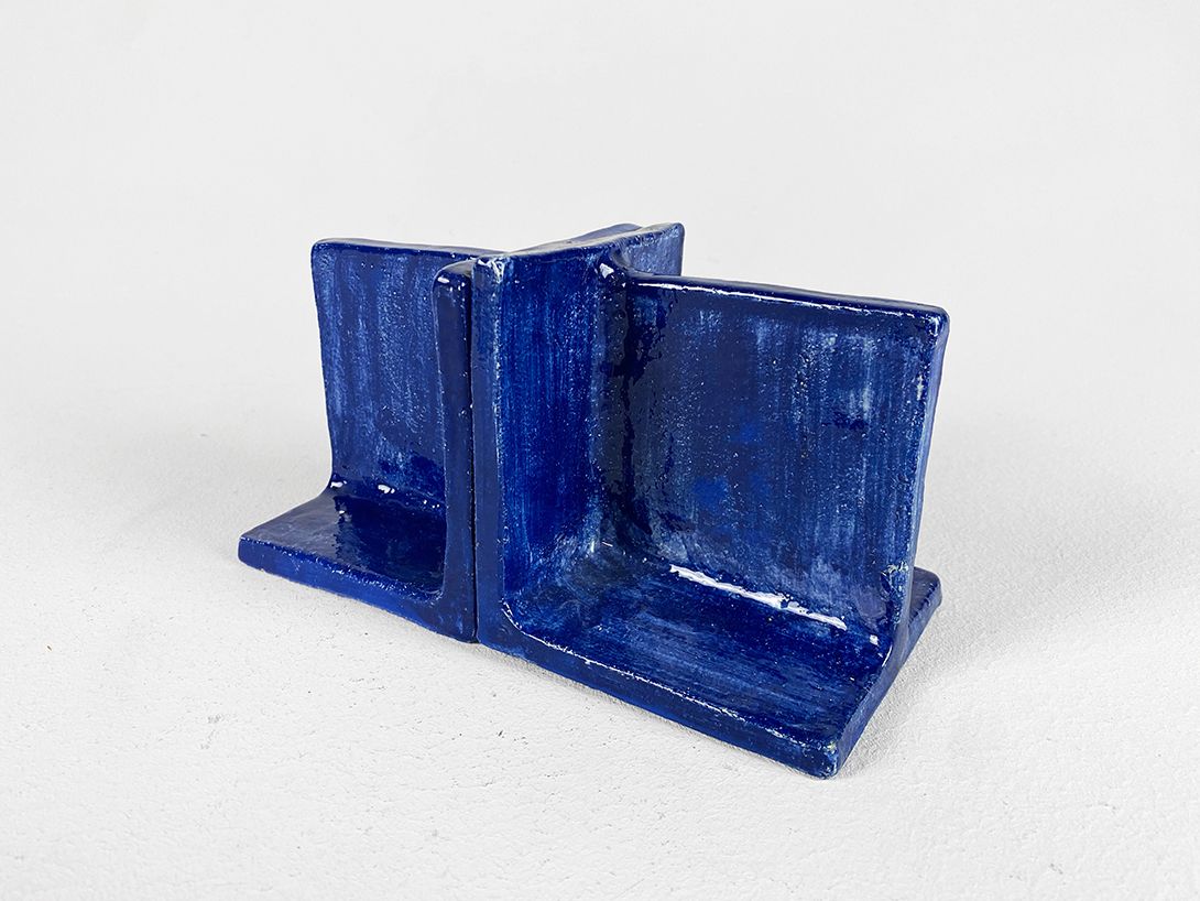 Foto Blue Ceramic Book Dividers