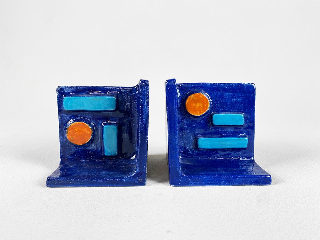 Foto Blue Ceramic Book Dividers