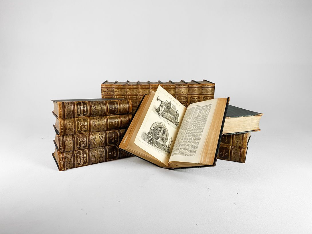 Foto 100cm of German Brockhaus Encyclopedias