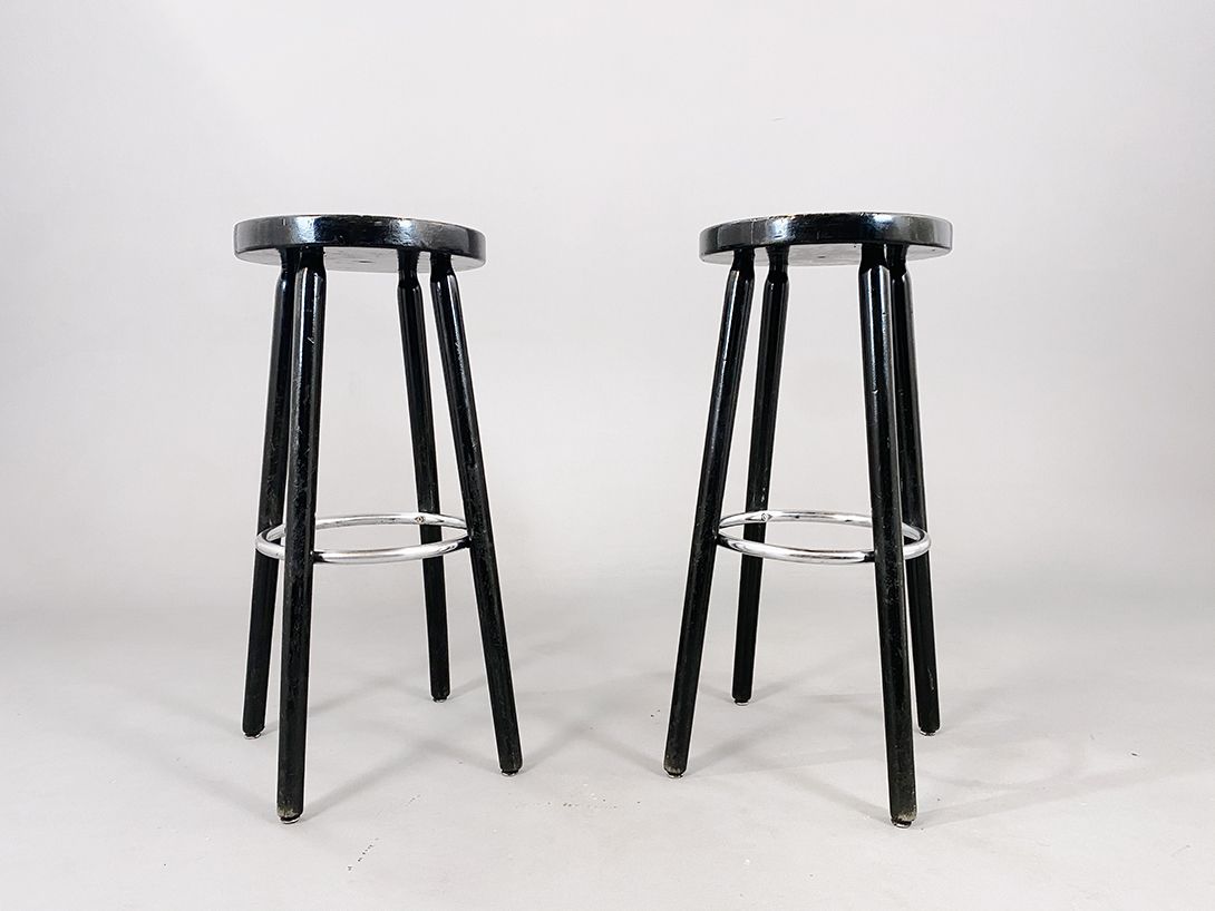 Foto Black Barstool h82x35