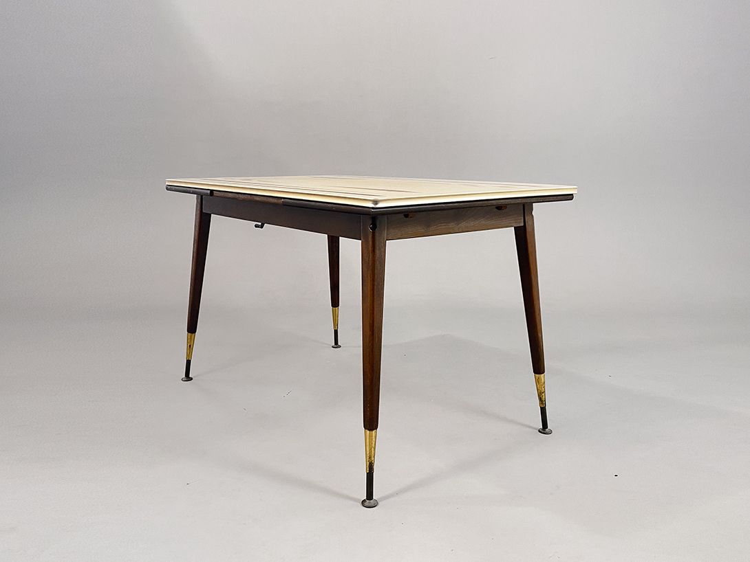 Foto Wonderful Midcentury Extendible Dining Table h72x150x73