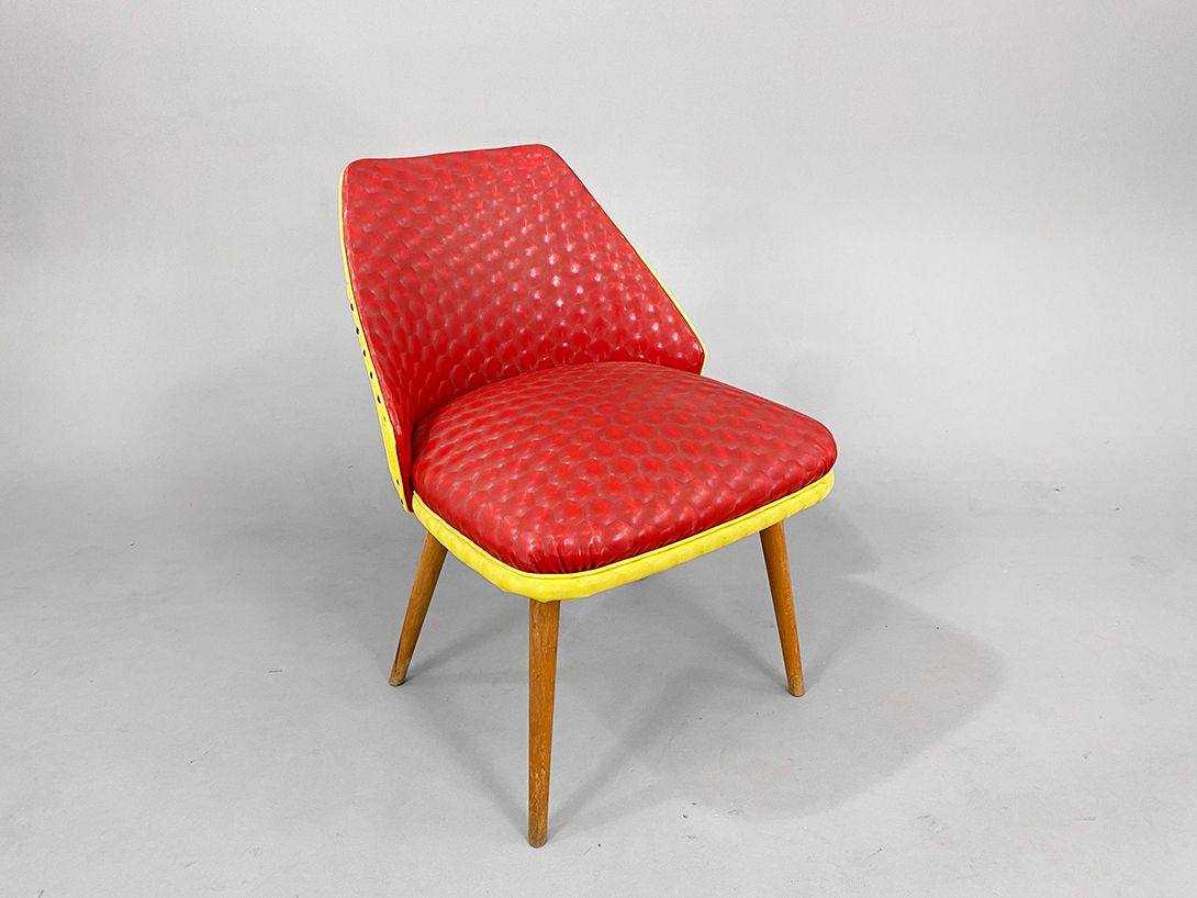 Foto 50s Rockabilly Red Cocktail Chair