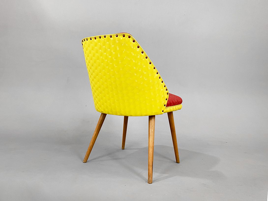 Foto 50s Rockabilly Red Cocktail Chair