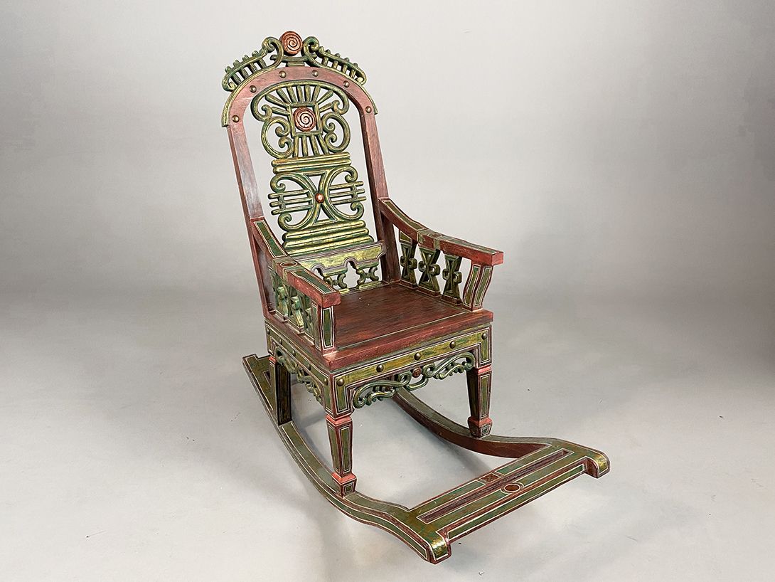 Foto Huge Antique Rocking Chair