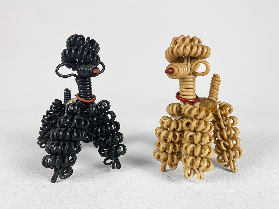 Foto Telephone Wire Poodles Large h17x13x8