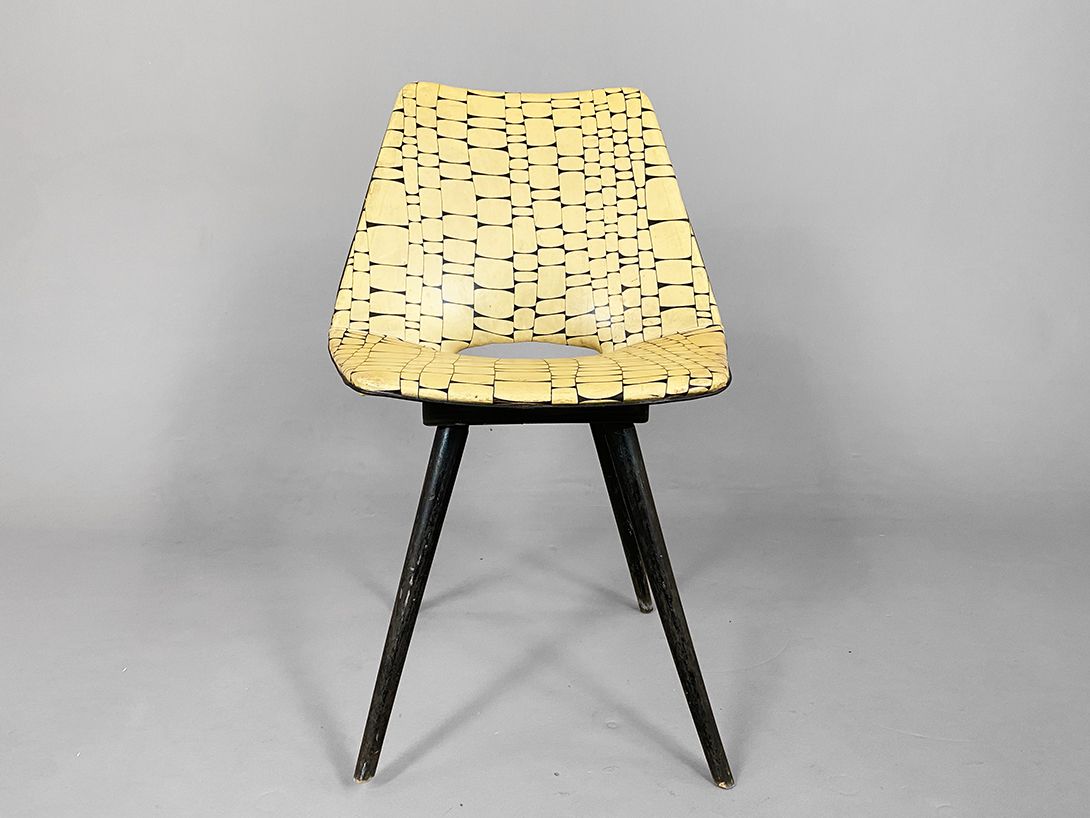 Foto Fun Yellow Cocktail Chair Dutch 1965 h81