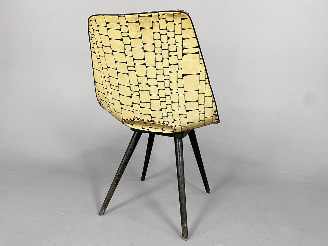 Foto Fun Yellow Cocktail Chair Dutch 1965 h81