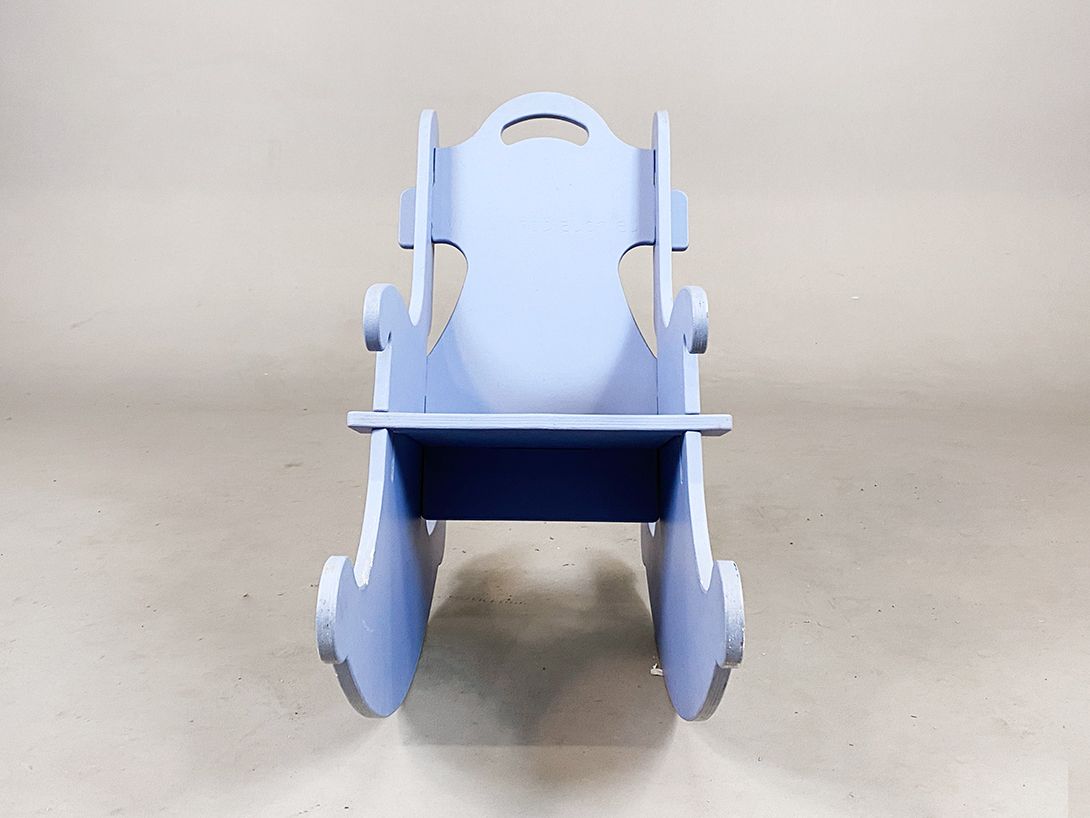 Foto Baby Blue Children&#8217;s Rocking Chair 1909 h65