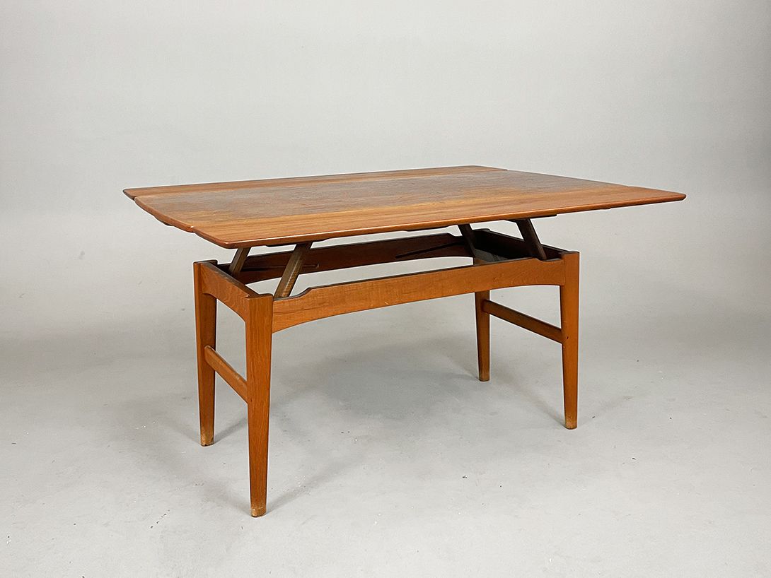 Foto Danish Height Adjustable Teak Table h53-90