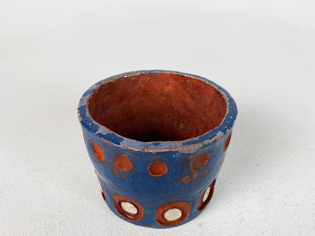 Foto Rustic Painted Flower Pot h8