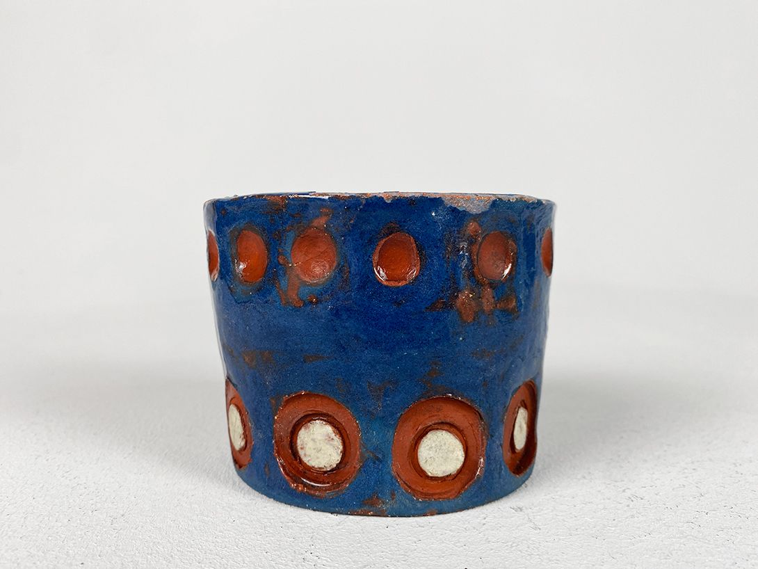 Foto Rustic Painted Flower Pot h8