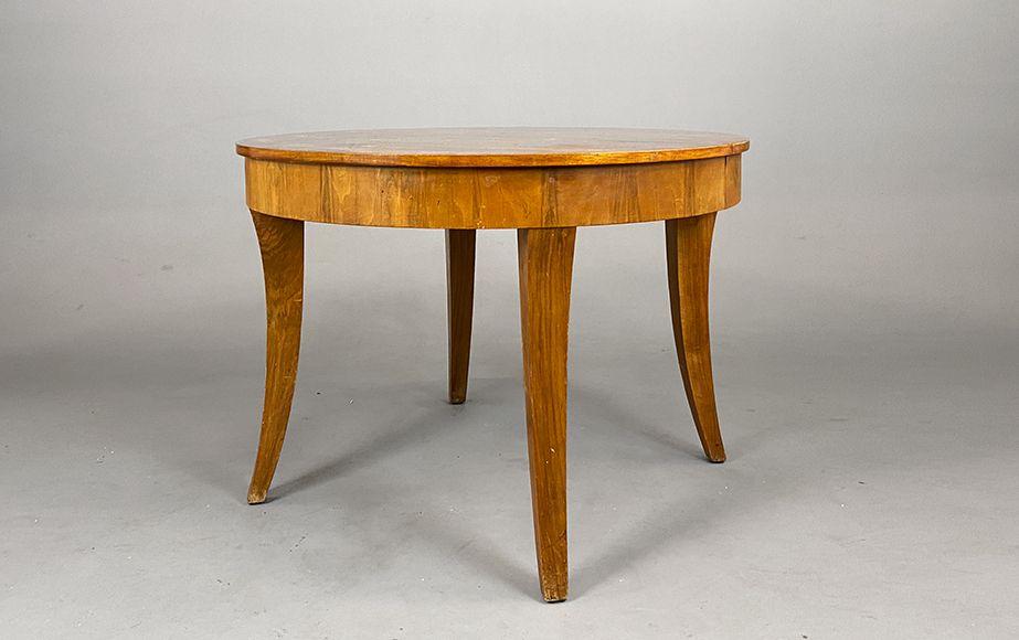 Foto Cherrywood Table Expendable L79-192 Art Deco Prague 1930
