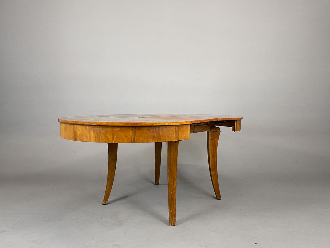Foto Cherrywood Table Expendable L79-192 Art Deco Prague 1930