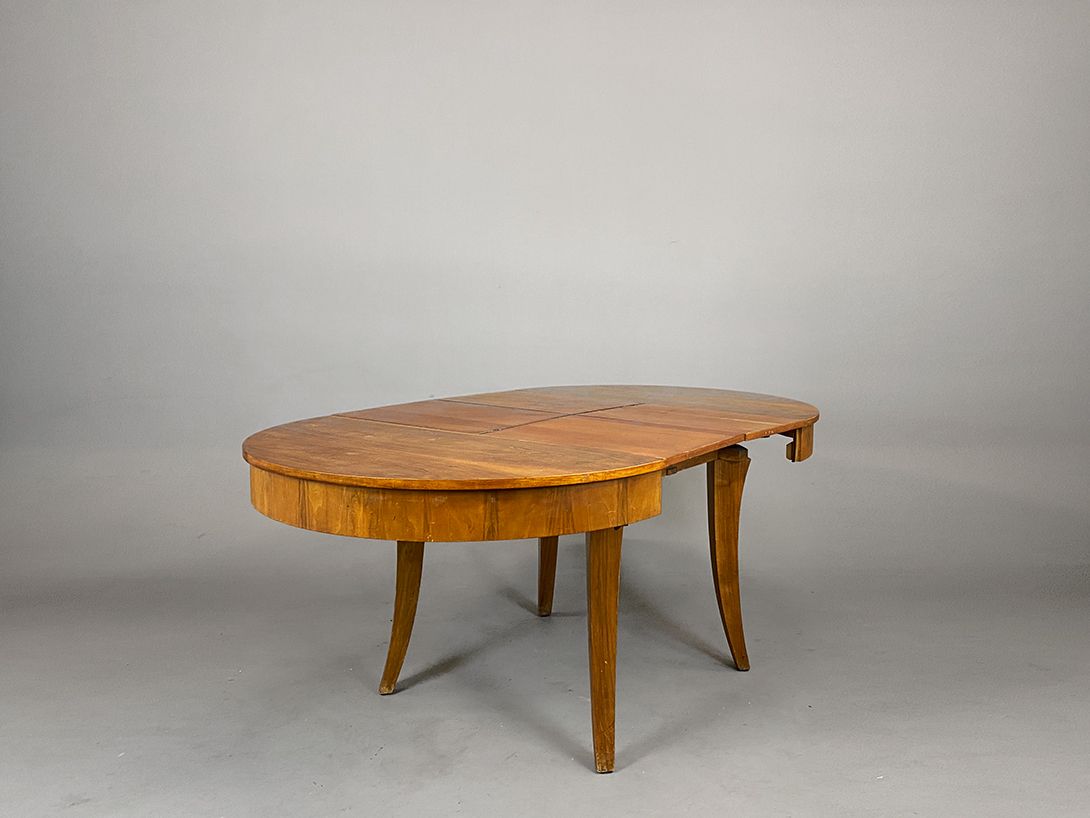 Foto Cherrywood Table Expendable L79-192 Art Deco Prague 1930