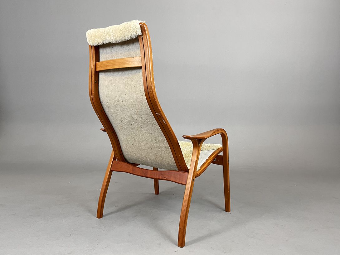 Foto Lamino Easy Sheepskin Armchair Denmark 1958