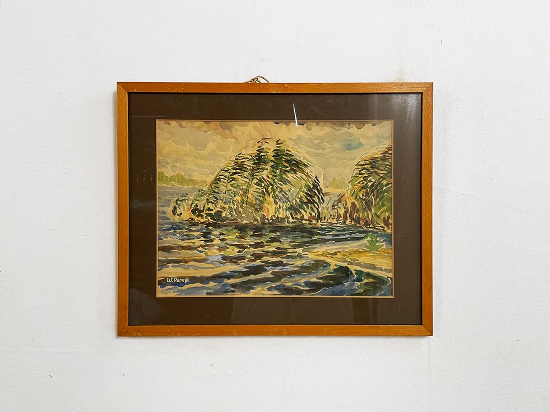 Foto Watercolor Painting of the River Havel h40 16D16