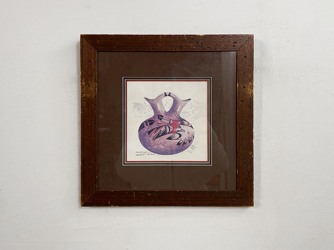 Foto Realistic Drawing of an Aztec Vase h41