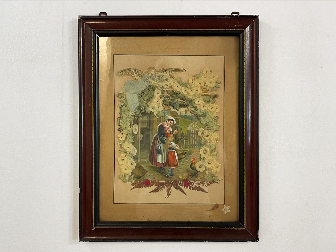 Foto Lithography Red Riding Hood Rotkäppchen Lausitz 1900 h58 21A11