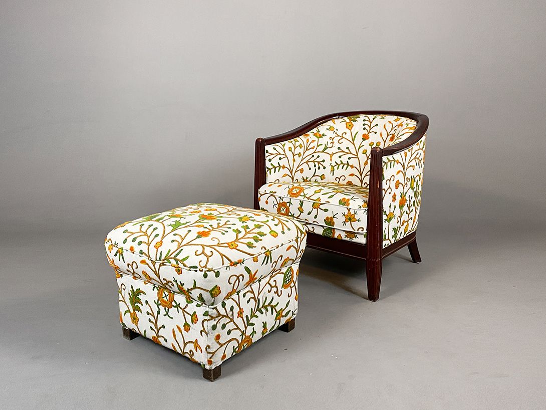 Foto Flowered Ottoman h42x56