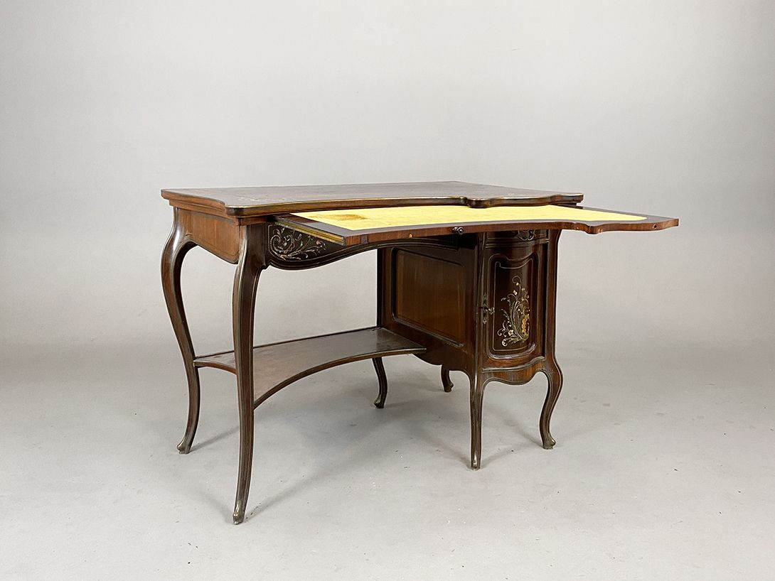 Foto Dark Brown Antique Ladies Desk h80x105x66