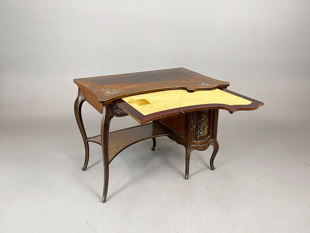Foto Dark Brown Antique Ladies Desk h80x105x66