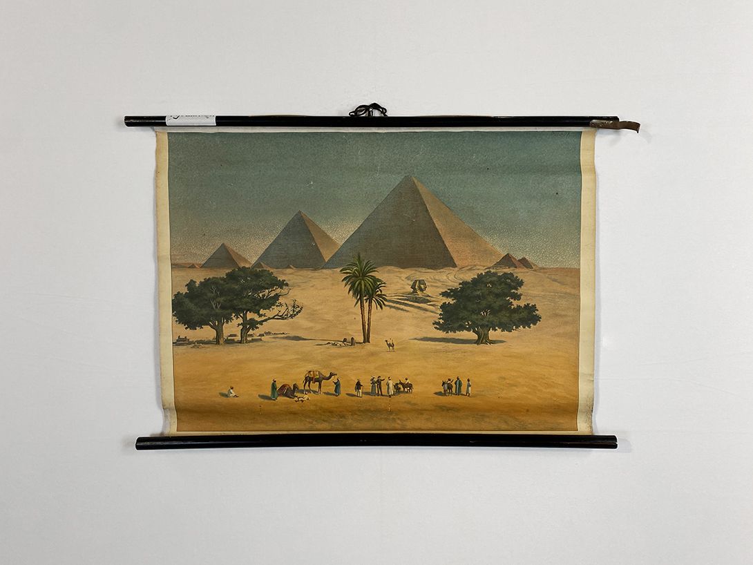Foto German School Poster of the Pyramids of Giza h67