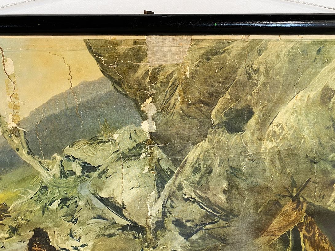 Foto German School Poster of a Settlement Site for Hunters and Gatherers h71 10031