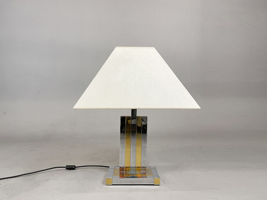 Foto Brass and Chrome Table Lamp h74