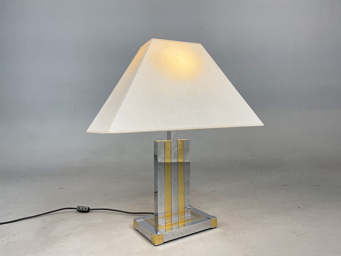 Foto Brass and Chrome Table Lamp h74