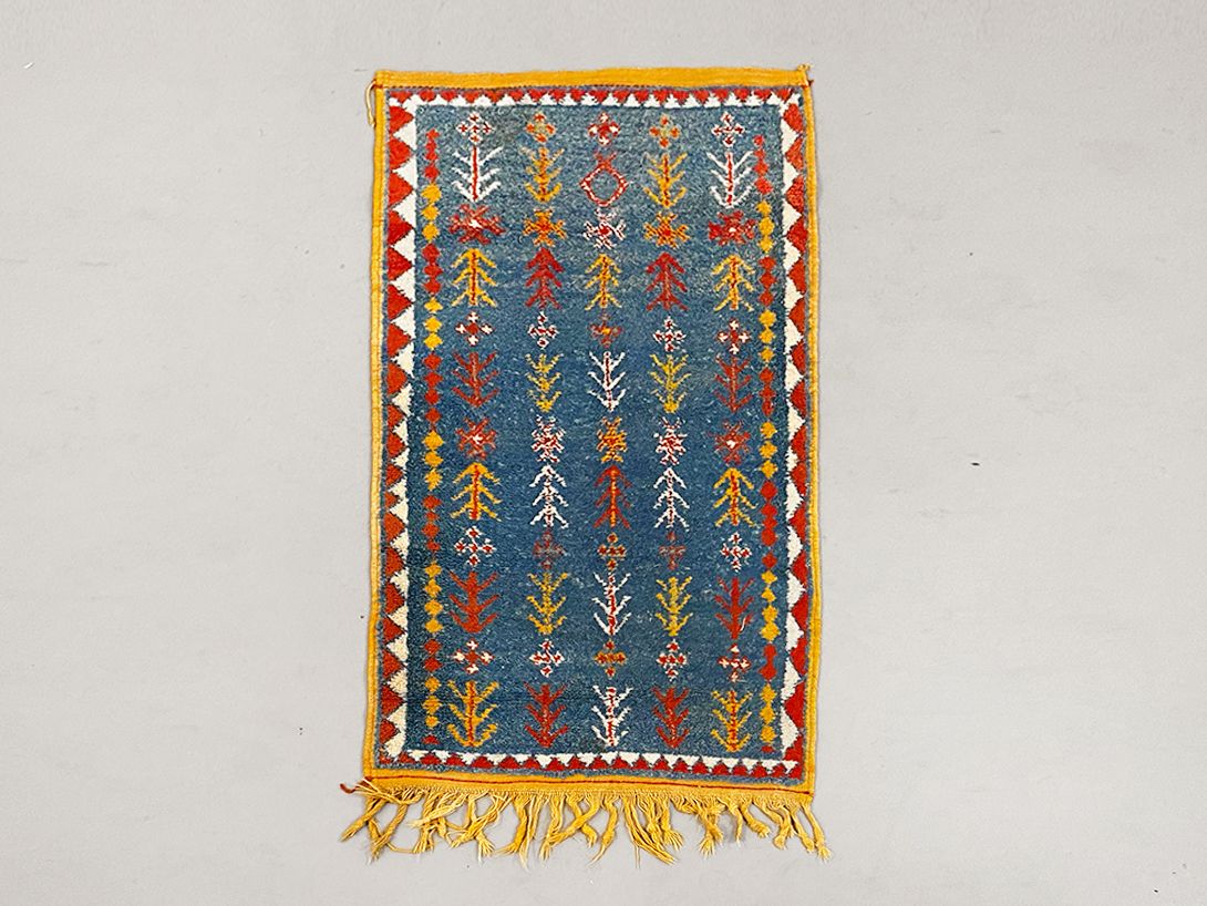 Foto Colorful Kelim Carpet, Blue 150&#215;75 #0248