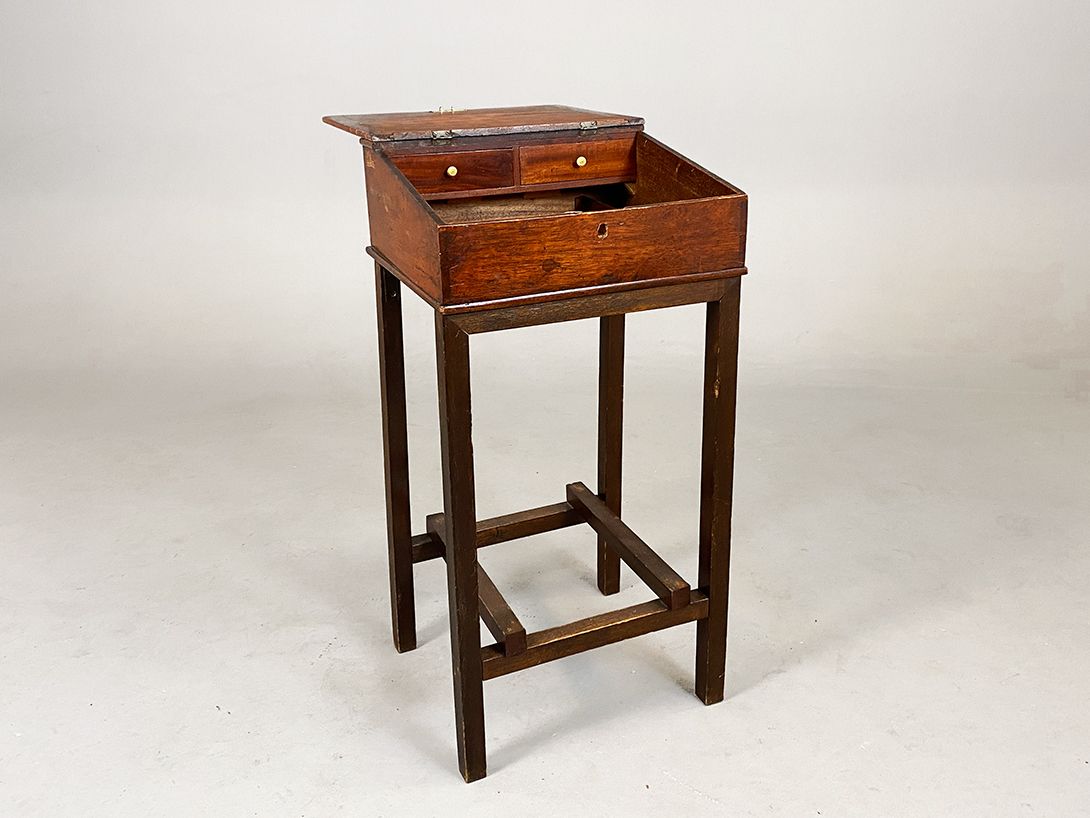 Foto Rustic Wooden Secretary with Drawers h80x41x37