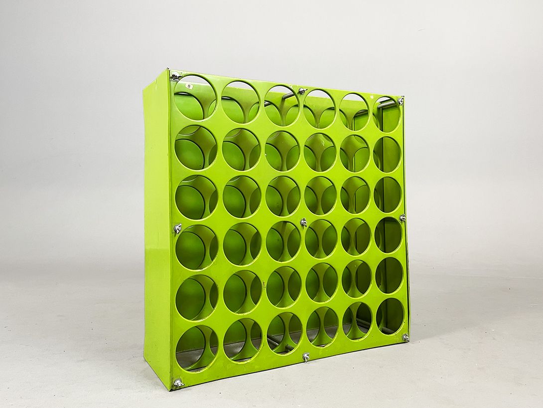 Foto Light Green Plastic Bottle Rack