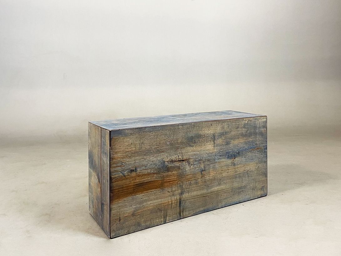 Foto Big Blue Wooden Display h73