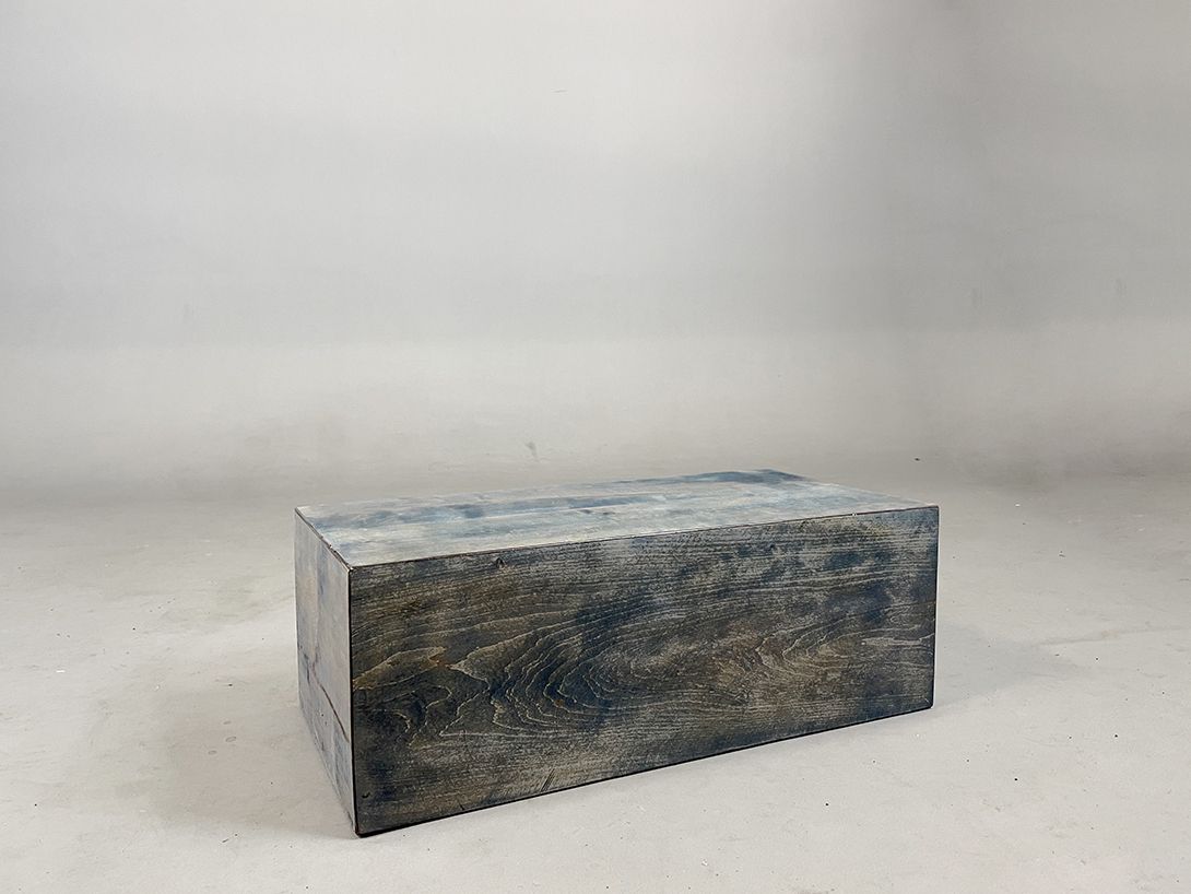 Foto Big Blue Wooden Display h73