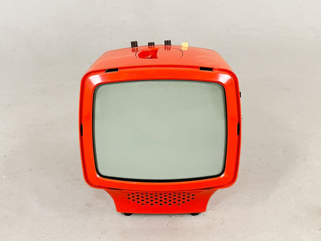Foto Small Portable TV Universum Space-Age 1970s h27