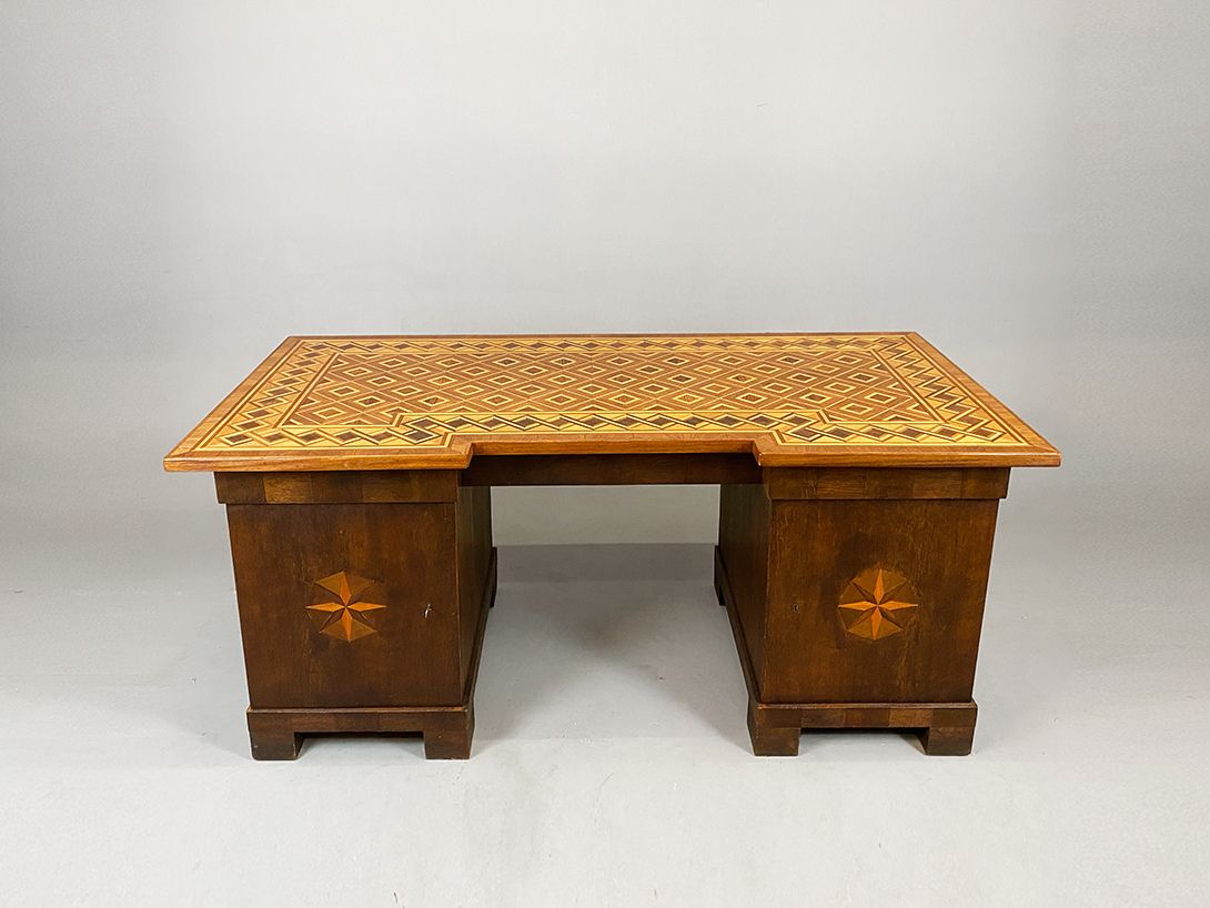 Foto Art Déco Desk Oakwood 1920 h80x180x90