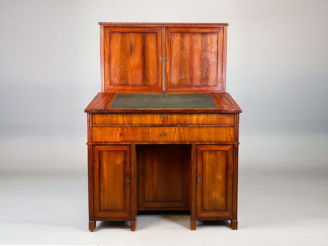 Foto Huge Mahagony Secretary, Biedermeier 1838 h187x130x76