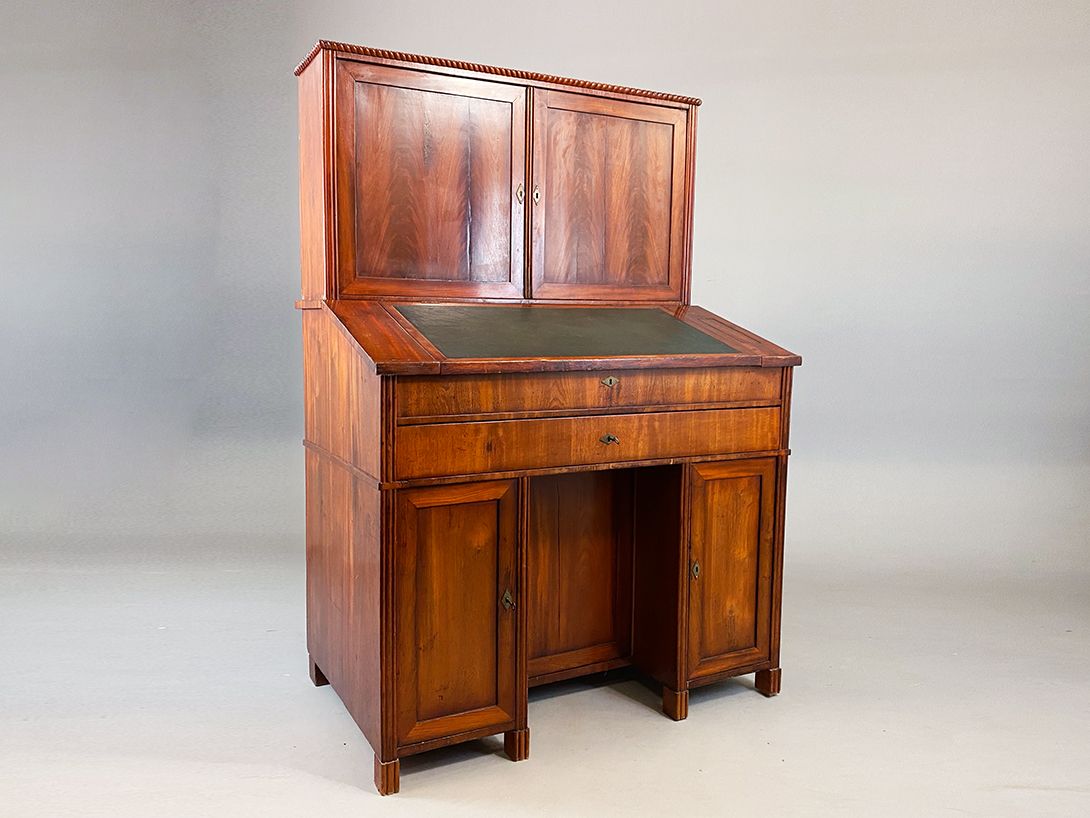 Foto Huge Mahagony Secretary, Biedermeier 1838 h187x130x76