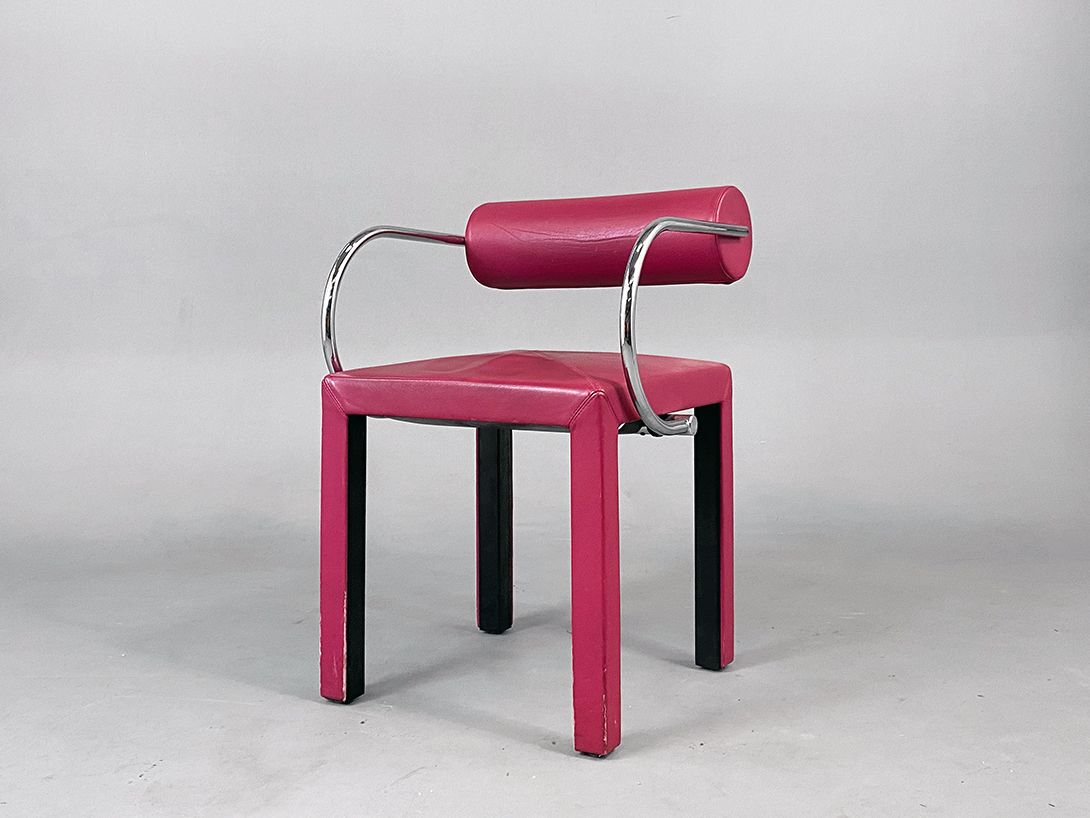 Foto Magenta Memphis Chair 80s h76x52x47