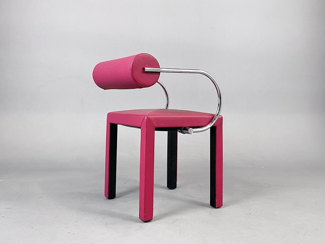 Foto Magenta Memphis Chair 80s h76x52x47