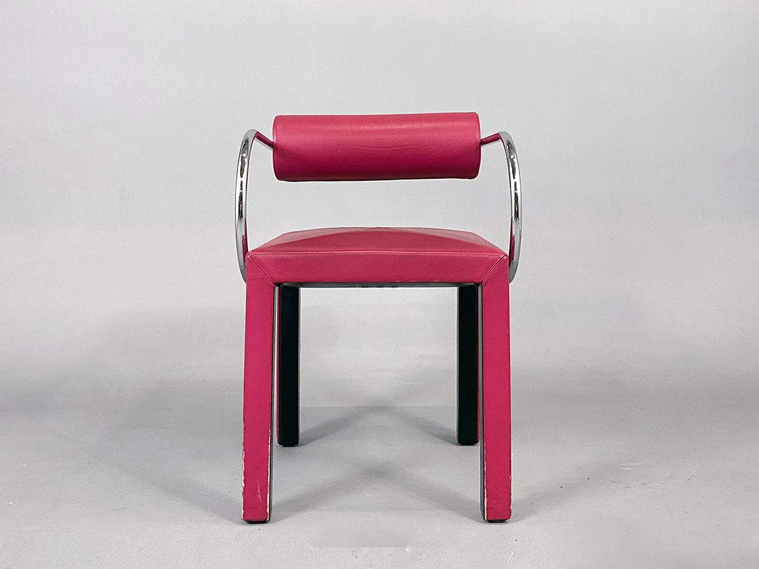 Foto Magenta Memphis Chair 80s h76x52x47