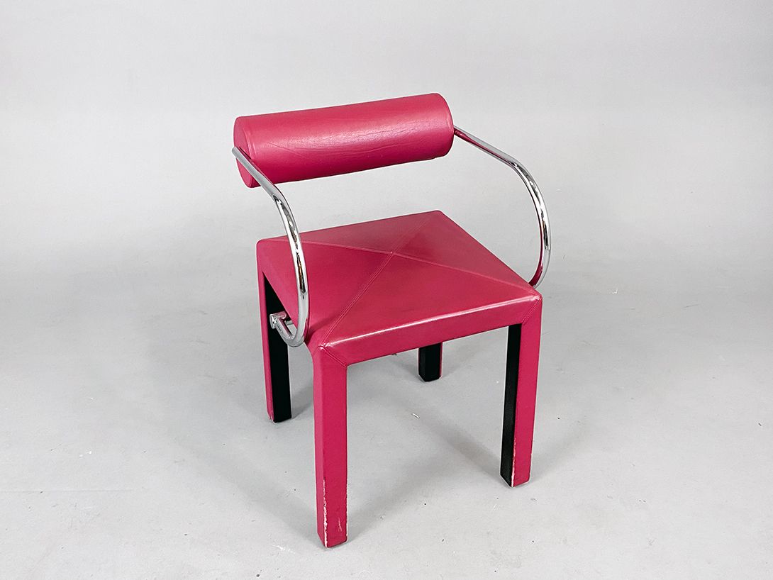 Foto Magenta Memphis Chair 80s h76x52x47